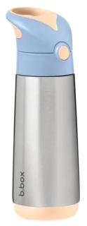b.box Termoska na pití s brčkem 500 ml - broskvová