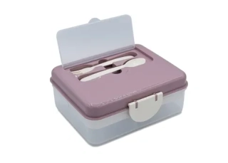 Melii Dvoupatrová krabička na svačinu 1446 ml - Luxe růžová/béžová