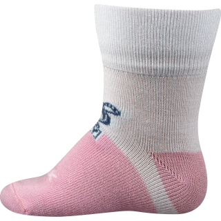 Voxx Ponožky kojenecké bambusové SEBÍK s medvídkem DÍVČÍ, vel. 18-20