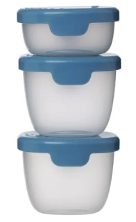 b.box Sada krabiček Snack tubs 3ks - modré
