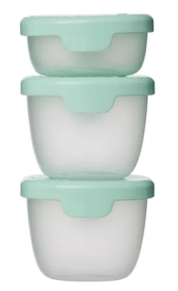 b.box Sada krabiček Snack tubs 3ks - zelené