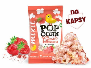 Mixit BIO popcorn – Jahoda do kapsy (13 g)
