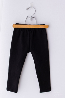 Zateplené dívčí legíny černé