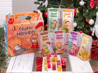 LIPOO VÁNOČNÍ BOX ČAJOVÝCH MEDVÍDKŮ
