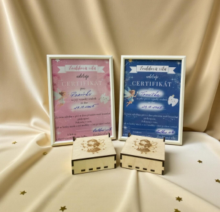 Certifikát od Zoubkové víly + Krabička na první zoubek