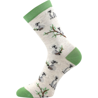 BOMA ponožky dětské 057-21-43 XVII s obrázky DÍVČÍ mix D (3 páry), vel. 25-29