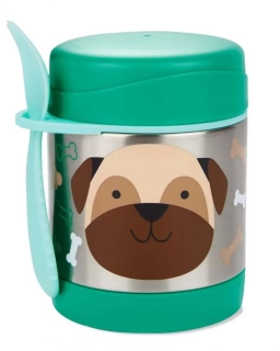 Skip Hop Zoo Termoska na jídlo se lžičko/vidličkou 325ml, 12m+ Mopslík