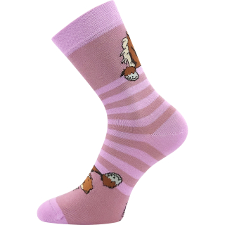 Lonka ponožky dívčí slabé HORSIK s KONÍČKY, vel. 20-24