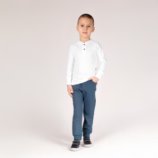 Chlapecké teplákové kalhoty, modro-zelené, vel. 104