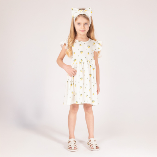 Bavlněné dívčí šaty, krátký rukáv Tola 134