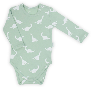 Bavlněné body, chlapecké, dlouhý rukáv, olivově zelené, IWO, vel. 68