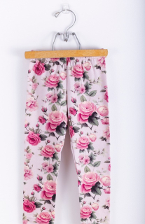 Lily Grey dlouhé legíny květy, vel. 128