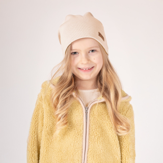 Dívčí tepláková čepice, béžová, Tola 56/62