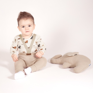 Chlapecké kalhoty se šlemi, béžová, Eddy, vel. 92