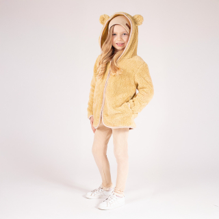 Dívčí bunda luna s kapucí, béžová, Tola, vel. 74