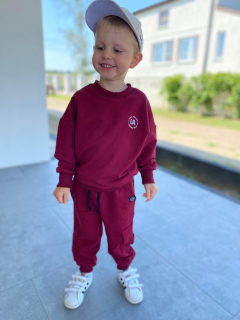 U ANULI tepláková souprava, chlapecká, bordó, vel. 116