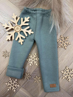 Zateplené mintové legíny Zuzi, vel. 116