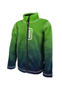 Wamu Fleecová mikina dětská, MOZAIKA, zelená