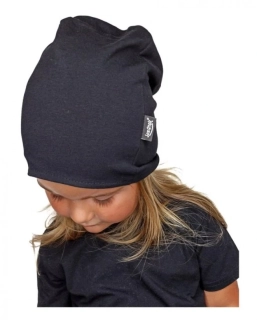 Jožánek Dětská čepice bavlněná, černá,vel. S