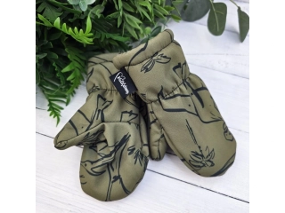 Kulišárny Softshellové zateplené rukavice s palcem DINOSAUR, 1-3 roky